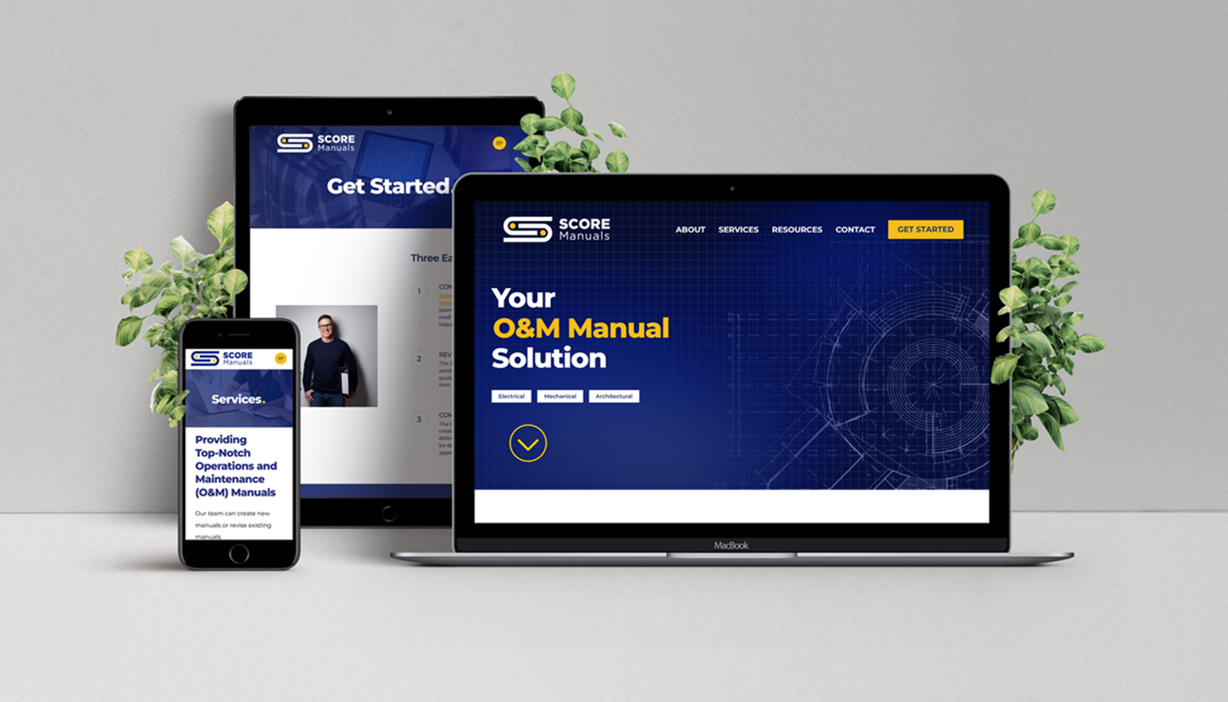 Score Manuals website preview